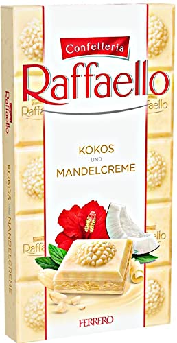Ferrero Raffaello Coconut Almond White Chocolate Bar, 90 g