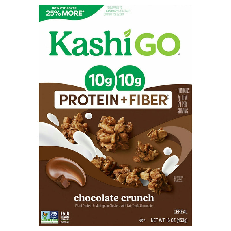 Kashi GO Cereal Protein + Fiber Chocolate Crunch 16 Oz