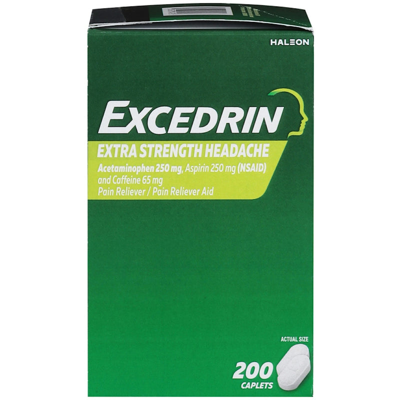 Excedrin Extra Strength Headache Pain Relief Caplets, 200 Count