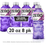 Powerade Zero Sugar Grape Electrolyte Sports Drink, 20 fl oz, 8 Pack