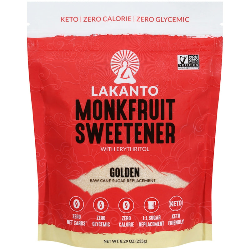 Lakanto Monkfruit Sweetener Golden, 8.29 oz, Pack of 10