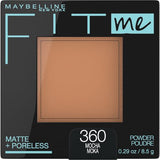 Maybelline Fit Me Matte + Poreless Powder, Mocha, 0.29 oz