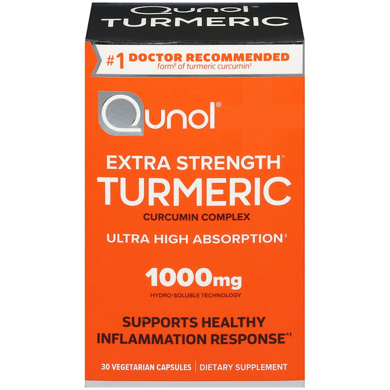 Qunol Turmeric Extra Strength 1000 mg Capsules, 30 Count