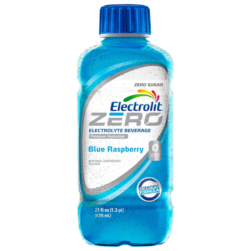 Electrolit Zero Electrolyte Hydration Beverage – Blue Raspberry, 21 fl oz