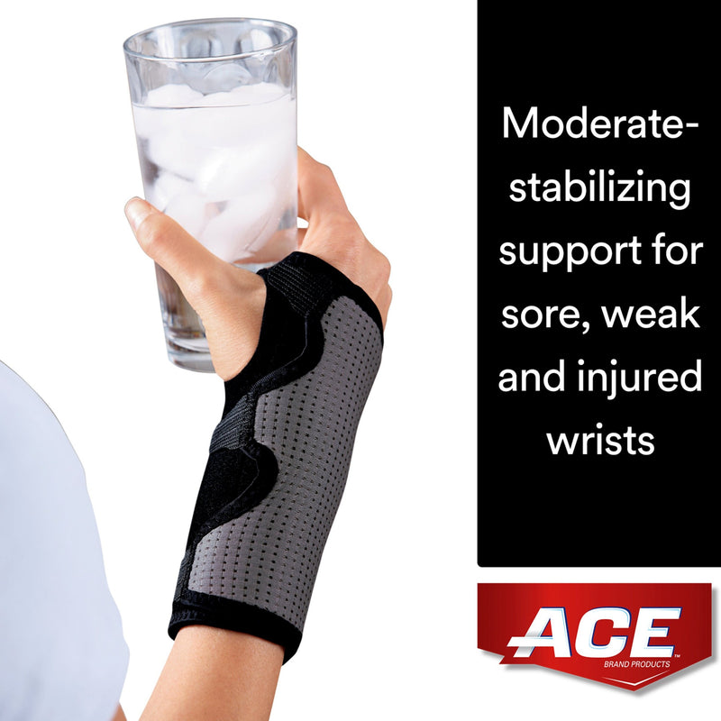 Ace Splint Wrist Brace, Reversible, One Size Adjustable