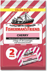 Fisherman's Friend Cherry Menthol Cough Drops, 40 Count