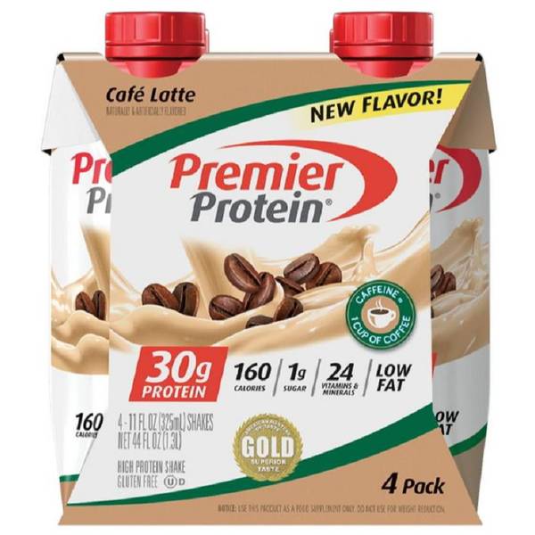 Premier Protein Shake Cafe Latte 11 oz 4 Pack