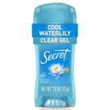 Secret Clear Gel Antiperspirant and Deodorant for Women Waterlily Scent 2.6 Oz