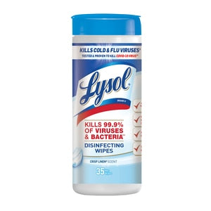 Lysol Disinfecting Wipes, Crisp Linen, 35 ct