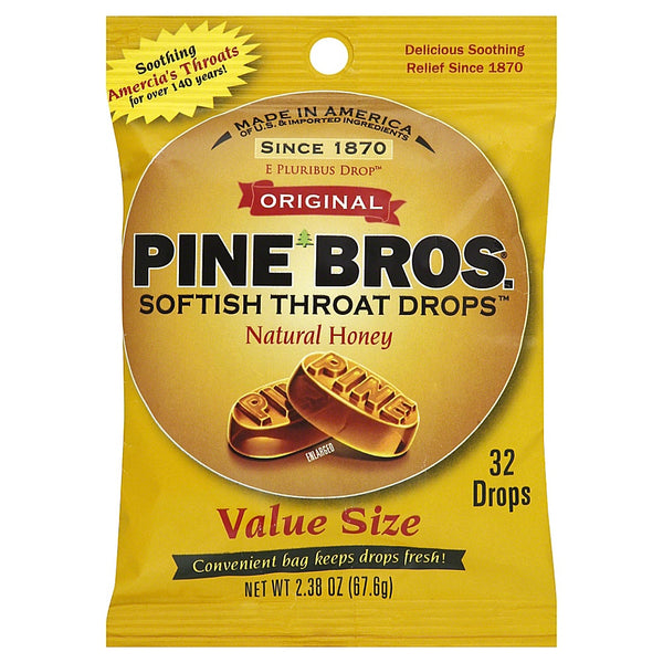 Pine Bros Real Honey Throat Drops