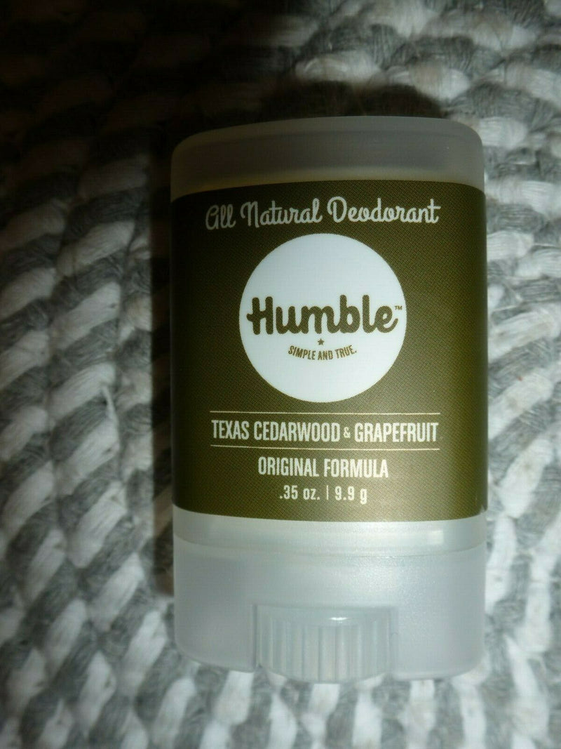 Humble Brands Deodorant – Texas Cedarwood & Grapefruit, Travel Size, 0.35 oz