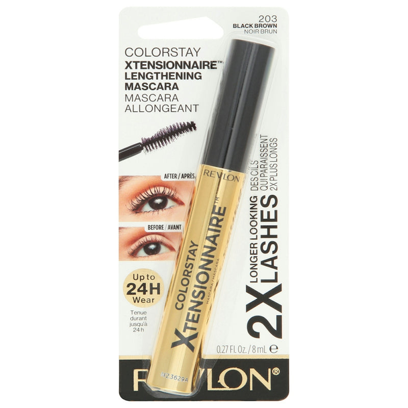 Revlon ColorStay Xtensionnaire Mascara, Black Brown, 0.8 oz