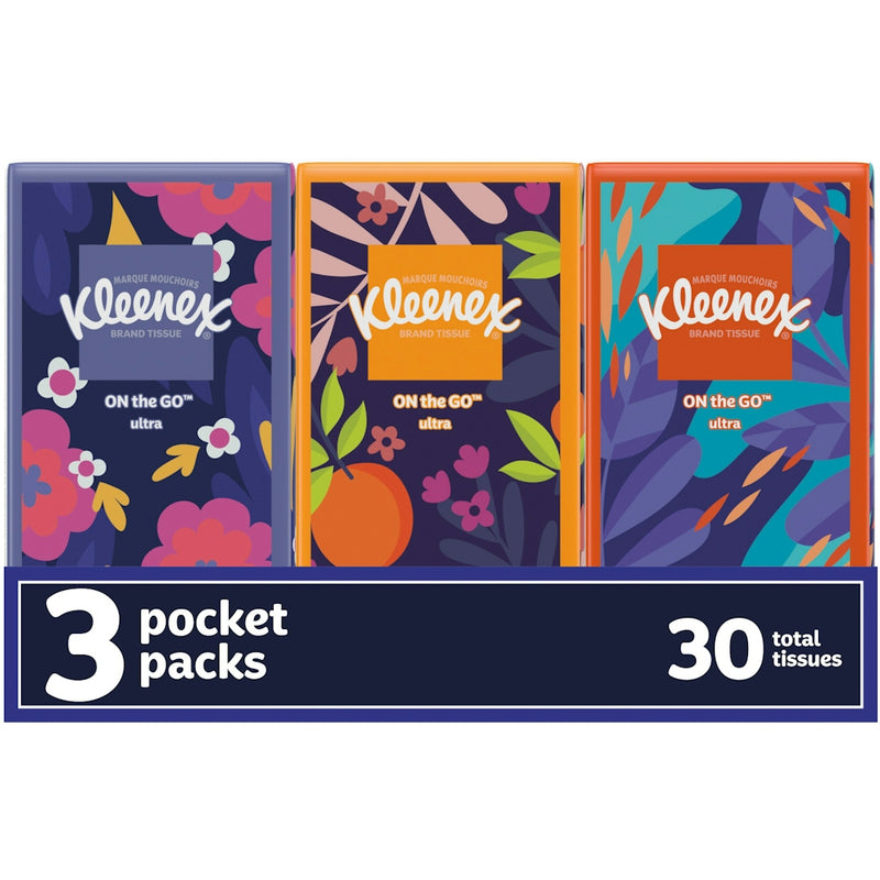 Kleenex 3-Ply Facial Tissues, 10 Count