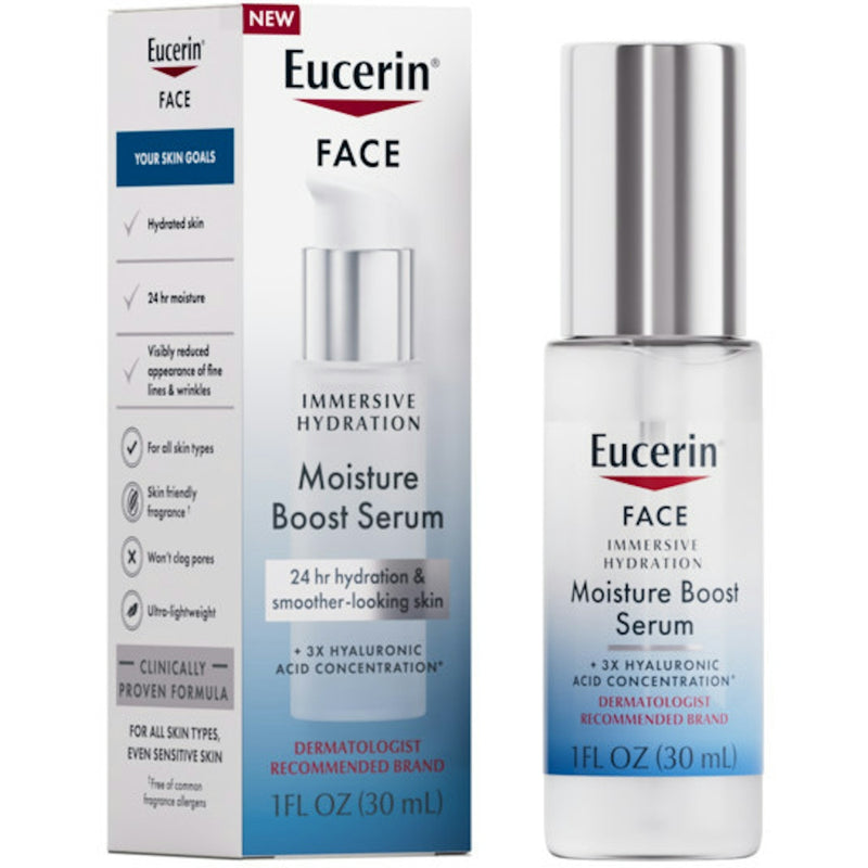 Eucerin Immersive Hydration Smoothing Face Serum 1 fl oz