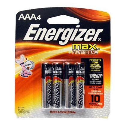 Energizer MAX AAA Alkaline Batteries, 1 Each