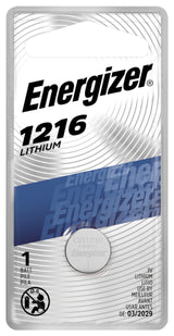 Energizer CR1216 Lithium Coin Battery, 3V, 1 Each