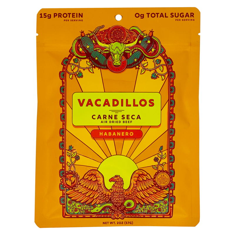 Vacadillos Dried Habanero Beef Strips 2 Oz