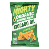 Zack'S Mighty Organic Avocado Oil Tortilla Chips - Jalapeño Lime, 7.5 Oz