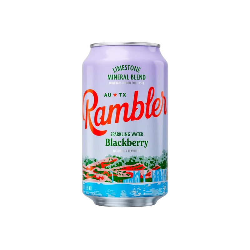 Rambler Sparkling Water, Blackberry, 12 fl oz