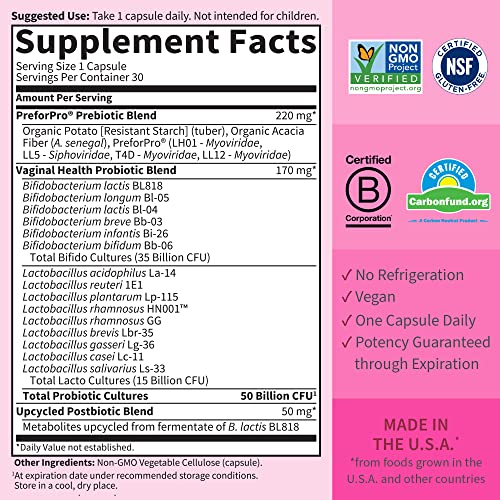 Garden Of Life Probiotics Women's PH 50 Billion,