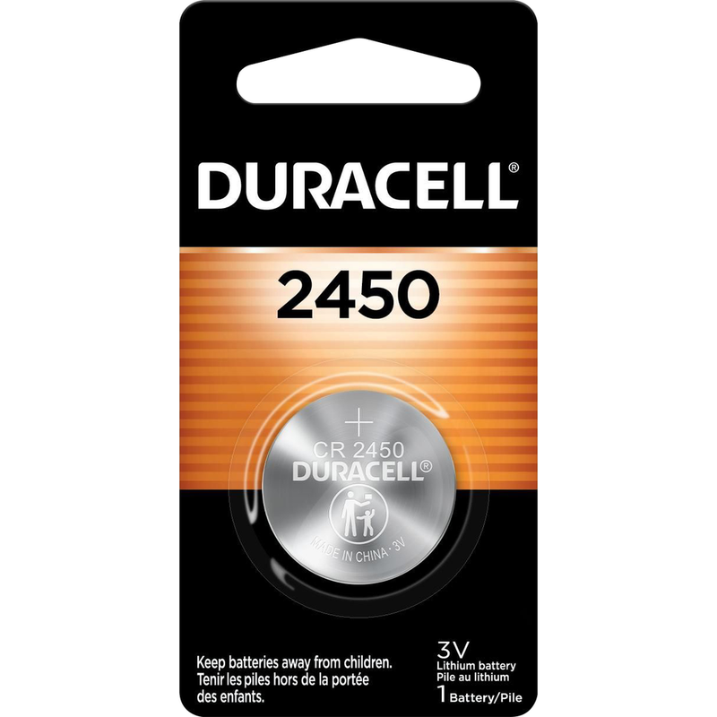 Duracell CR2450 Lithium Coin Batteries, 36 Count Carton