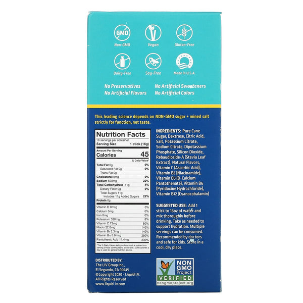 Liquid I.V. Hydration Multiplier Lemon 10 Packs