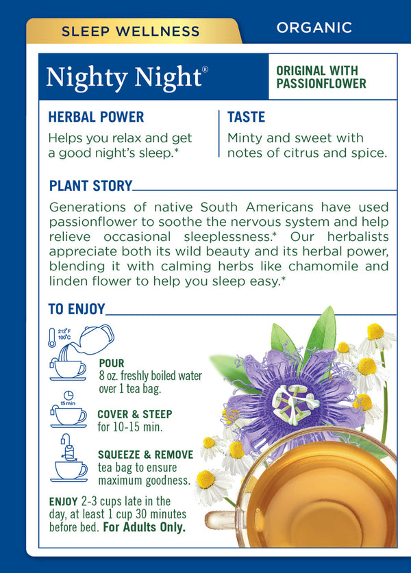 Traditional Medicinals Nighty Night 16 Tea Bags