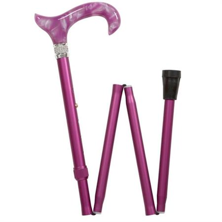 Medb Folding Walking Cane, Purple Diamond