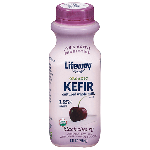 Lifeway Kefir, Organic, Black Cherry 8 Fl Oz