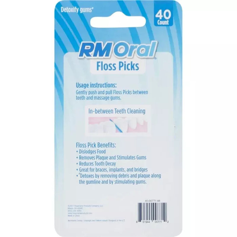 RM Oral Floss Picks 40 ct