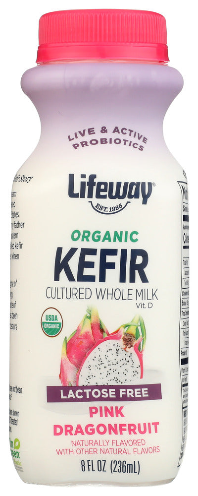 Lifeway Kefir, Organic, Lactose Free, Pink Dragonfruit 8 Fl Oz