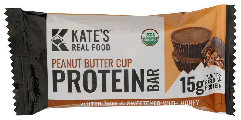 Kates Real Food Peanut Butter Organic Protein Bars 2.2 Oz