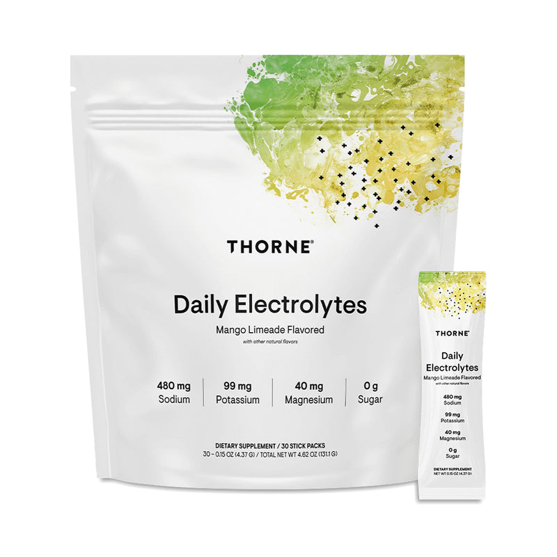 Thorne Daily Electrolytes Mango Limeade Drink Mix 30 Sticks