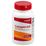 Leader Calcium 500 mg + Vitamin D3 10 mcg 100 Tablets