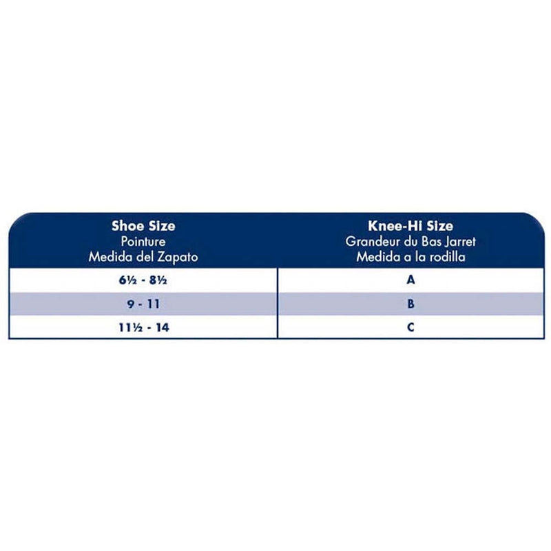 Sigvaris Men Casual Cotton 15-20mmHg Calf Closed Toe Navy