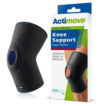 Actimove Sports Edition Open Patella Knee Support, Medium, Black