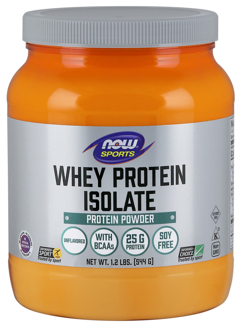 NOW Foods Whey Protein Isolate 1.2 Lbs Unflavored