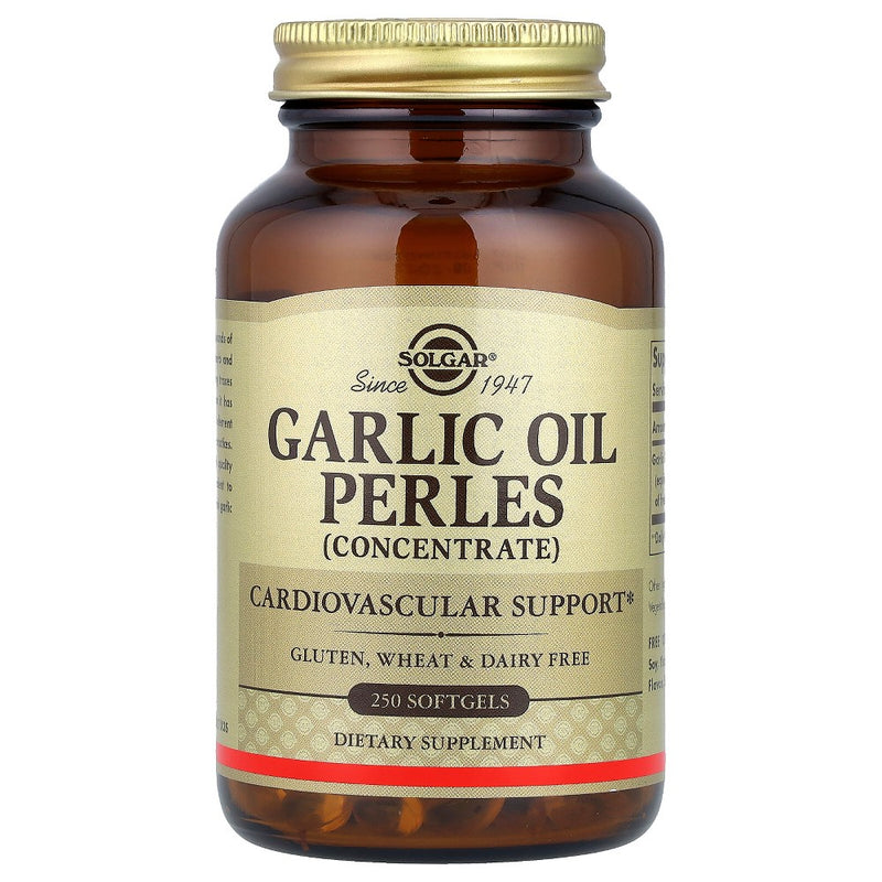 Solgar Garlic Oil Perles Softgels, 250 Count