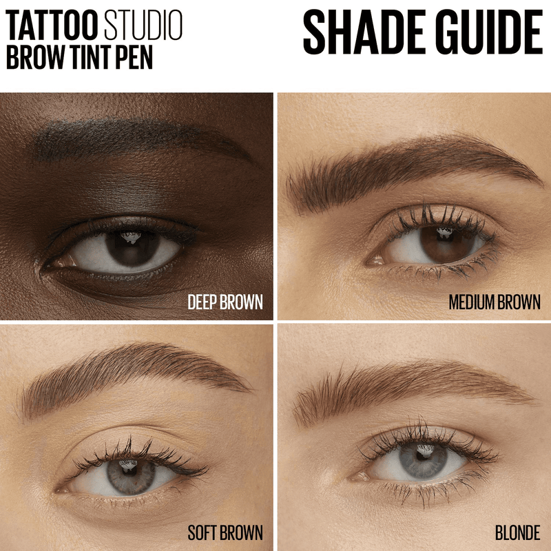 Maybelline Tattoo Studio Brow Tint Pen Medium Brown 360