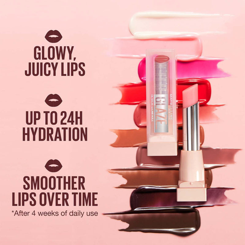 Maybelline Lifter Glaze Hydrating Lip Gloss Oil Balm, Clear Crave, 0.1 oz
