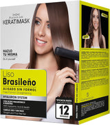Placenta Life Keratimask Hair Straightening Kit with Hyaluronic Acid, Formaldehyde-Free