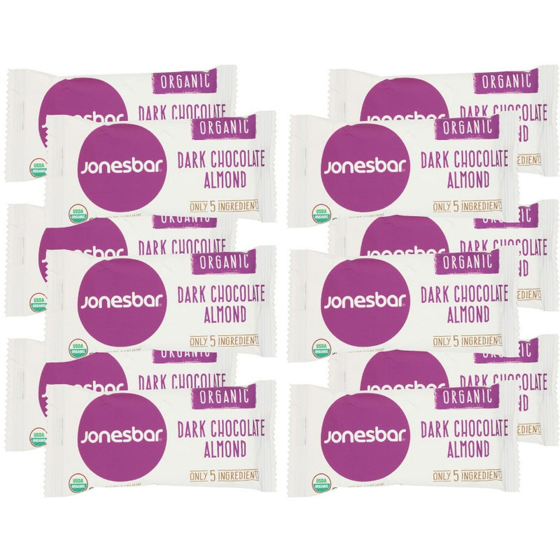 Jonesbar Organic Dark Chocolate Almond Fruit & Nut Bar, 1.7 Oz