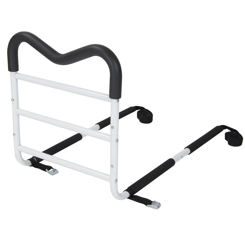 Drive Medical 1222p M-Rail Home Bed Assist Handle with Pouch, White