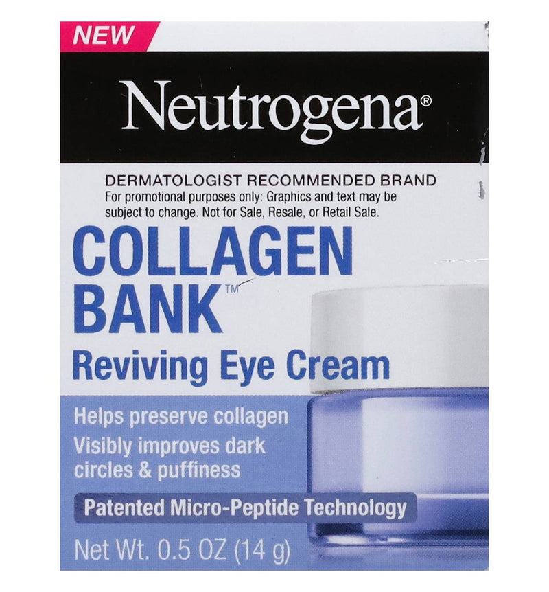 Neutrogena Collagen Bank Eye Gel Cream with Peptides, 0.5 oz