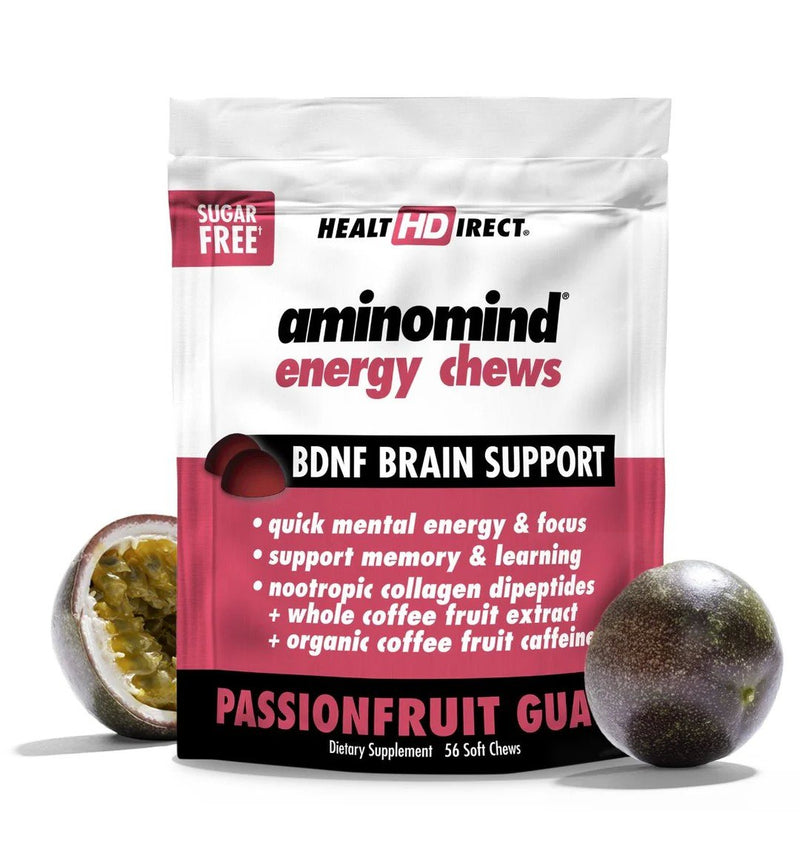 Health Direct Amino Mind Energy Chews, Passionfruit Guava 56 Soft Chews