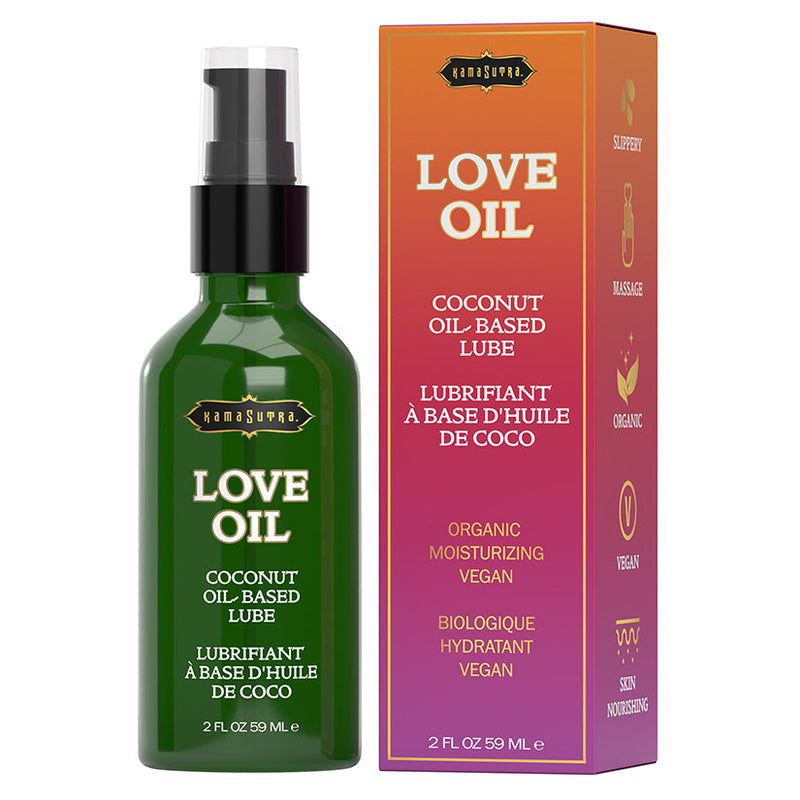 The Kama Sutra Company Love Oil Coconut Oil-Based Lube – 2 Oz