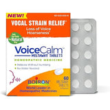 Boiron VoiceCalm Vocal Strain Relief Homeopathic Medicine Meltaway Tablets, 60 Count