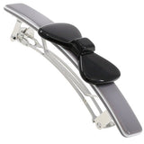 Camila Paris CP3371 French Hair Barrette Clip, Medium, Gray/Black