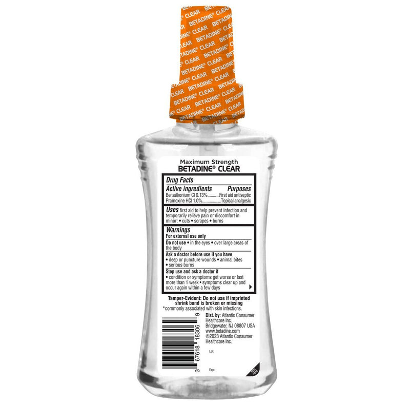 Betadine Clear First Aid Spray 6 oz