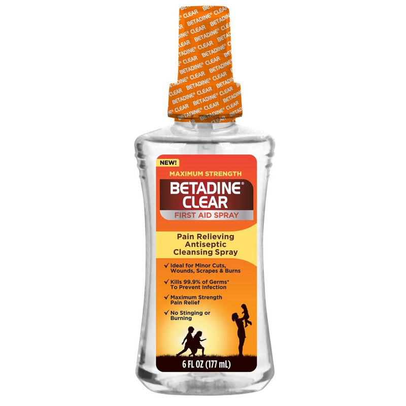 Betadine Clear First Aid Spray 6 oz